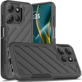 Military Grade Noble Hybrid Armor Case for Motorola Moto G Stylus 2025 - Black