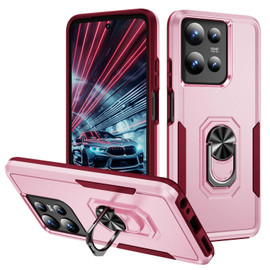 Military Grade TUFF Shockproof Hybrid Armor Case with Ring Grip for Motorola Moto G Stylus 2025 - Pink