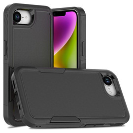Military Grade TUFF Hybrid Armor Case for iPhone 16e - Black