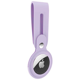 Liquid Silicone Case with Loop for AirTag - Lavender