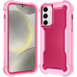 Military Grade TUFF Extreme Hybrid Armor Case for Samsung Galaxy S25 Plus - Hot Pink