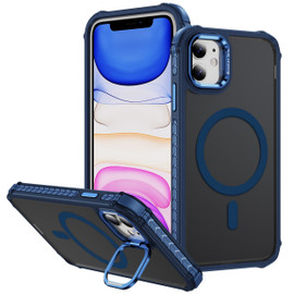 InFrame Series Shatterproof MagSafe Case with Camera Ring Stand for iPhone 11 - Blue