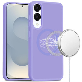 Shade Series Hybrid Case with MagSafe Magnetic Ring for Samsung Galaxy S25 Edge - Light Purple