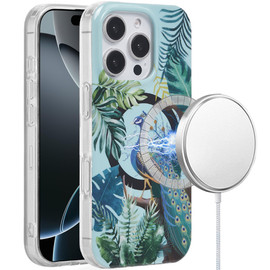 Mood Series MagSafe Hybrid Case for iPhone 16 Pro - Peacock