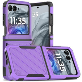 Military Grade Noble Hybrid Armor Case for Motorola Razr 2025 / 2024 - Purple