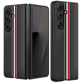 Carbon Fiber Series Protective Cover for Samsung Galaxy Z Fold 7 - Black