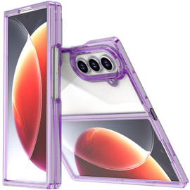Clarity Collection Transparent Case for Samsung Galaxy Z Fold 7 - Purple
