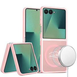 Shade Series Hybrid Case with MagSafe Magnetic Ring for Samsung Galaxy Z Flip 7 - Pink
