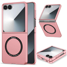 Slim Protective Cover with MagSafe Magnetic Ring for Samsung Galaxy Z Flip 7 - Pink
