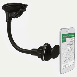 iHome Mag-Goose Magnetic Cell Phone Car Dashboard and Windshield Mount with Flexible Gooseneck