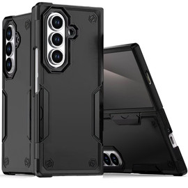 Military Grade Shockproof Hybrid Armor Case for Samsung Galaxy Z Fold 7 - Black