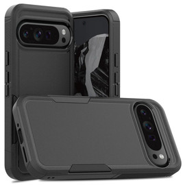 Military Grade TUFF Hybrid Armor Case for Google Pixel 10 / Pixel 10 Pro - Black