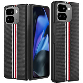 Carbon Fiber Series Protective Cover for Google Pixel 10 Pro Fold - Black