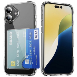 Optical Grade Clear Case with Card Slot for iPhone 17