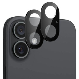 2-Pack HD Tempered Glass Camera Lens Protector for iPhone 17 - Black