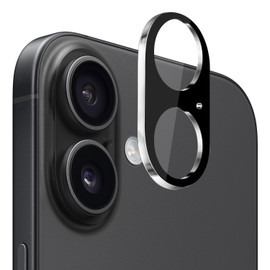 HD Tempered Glass Camera Lens Protector for iPhone 17 - Black