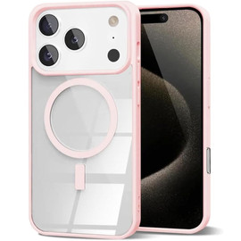 Acrylic Transparent Case with MagSafe for iPhone 17 Pro Max - Pink