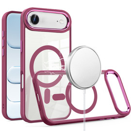 Perfect Crystal Clear MagSafe Case for iPhone Air - Burgundy