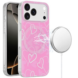 Mood Series MagSafe Hybrid Case for iPhone 17 Pro Max - Hearts