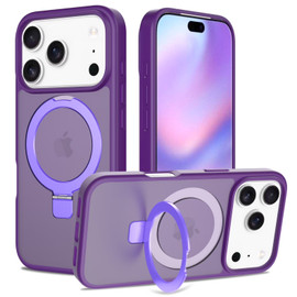 Shade Series MagSafe Hybrid Case with Ring Stand for iPhone 17 Pro Max - Purple