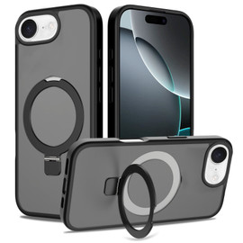 Shade Series MagSafe Hybrid Case with Ring Stand for iPhone 16e - Black