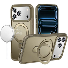 MagSafe Armor Stand Case for iPhone 17 Pro Max - Khaki