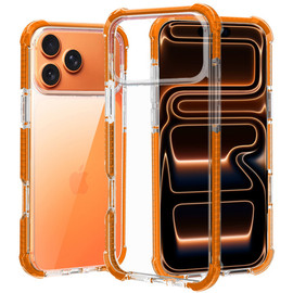 Transparent Protective Bumper Case for iPhone 17 Pro - Cosmic Orange