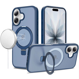 Shade Series MagSafe Case with Ring Holder Kickstand for iPhone 17 - Blue