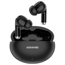 ESEEKGO EB-W05B True Wireless Bluetooth v6.0 Earbuds with Charging Case - Black