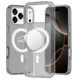 Slim Crystal Transparency MagSafe Case for iPhone 17 Pro - Smoke