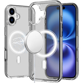 Slim Crystal Transparency MagSafe Case for iPhone 17 - Smoke