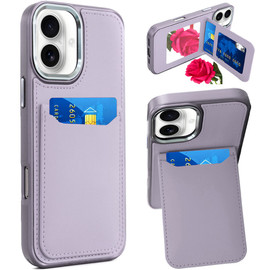 Flap Leather Wallet Fusion Case for iPhone 17 - Purple