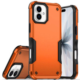 Military Grade Shockproof Hybrid Armor Case for iPhone 17 - Cosmic Orange