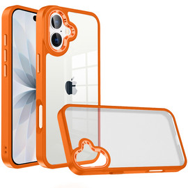 Optical Grade Acrylic Transparent Case for iPhone 17 - Cosmic Orange