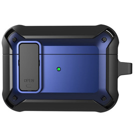 Secure Lock Clip Design Hybrid Case for AirPods Pro 3 - Blue