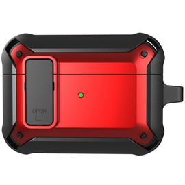 Secure Lock Clip Design Hybrid Case for AirPods Pro 3 - Red