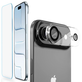 Tempered Glass Screen Protector + Camera Lens Protector for iPhone Air