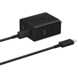 Samsung 50W PD Duo Wall Charger Power Adapter with USB-C Cable - Black