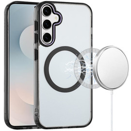 Magnetic Crystal Case for Samsung Galaxy S25 FE - Black