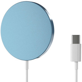 MagSafe Compatible Universal Magnetic 15W Wireless Fast Charger - Blue