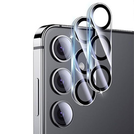 2-Pack HD Tempered Glass Camera Lens Protector with Anti-Reflective Ring for Samsung Galaxy S25 FE