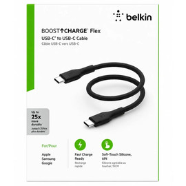 Belkin BoostCharge Flex USB-C to USB-C Charge & Sync Cable (15cm) - Black