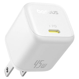 Baseus PicoGo 45W USB-C PD GaN Technology Super Fast Wall Charger - White