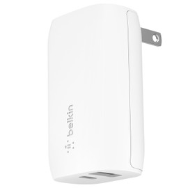 Belkin BoostCharge 32W PD USB-C + USB-A Wall Charger - White