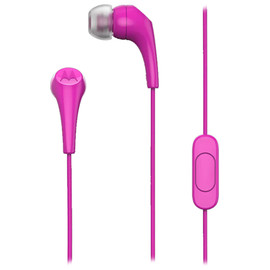 Motorola Sound Earbuds 2-S 3.5mm Wired In-Ear Earphones with Mic - Pink