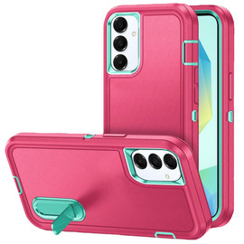 Military Grade TUFF Hybrid Armor Case with Kickstand for Samsung Galaxy A17 5G - Hot Pink