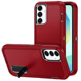 Military Grade TUFF Hybrid Armor Case with Kickstand for Samsung Galaxy A17 5G - Red