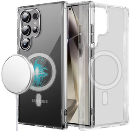 Slim Transparent Case with MagSafe Magnetic Ring for Samsung Galaxy S26 Ultra - Clear