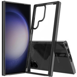 Fusion Shield Tough Snap-on Transparent Case for Samsung Galaxy S26 Ultra - Black