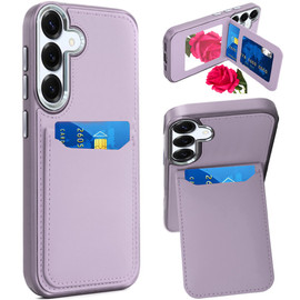 Flap Leather Wallet Fusion Case for Samsung Galaxy S26 Plus - Purple